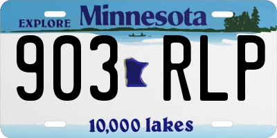MN license plate 903RLP