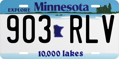 MN license plate 903RLV
