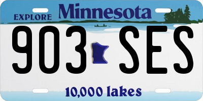 MN license plate 903SES