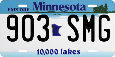 MN license plate 903SMG