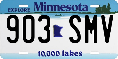 MN license plate 903SMV