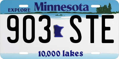 MN license plate 903STE