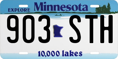 MN license plate 903STH