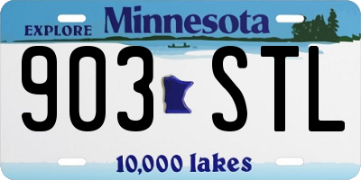 MN license plate 903STL