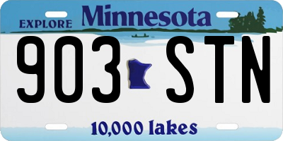 MN license plate 903STN