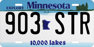 MN license plate 903STR