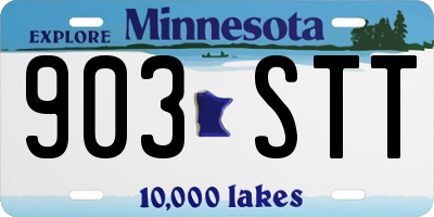 MN license plate 903STT