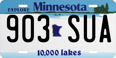 MN license plate 903SUA