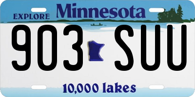 MN license plate 903SUU
