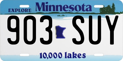 MN license plate 903SUY