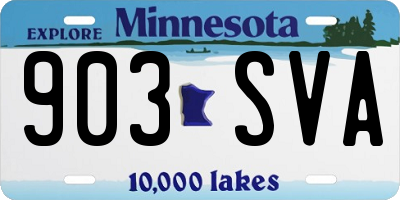 MN license plate 903SVA