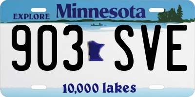 MN license plate 903SVE