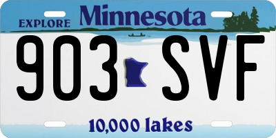 MN license plate 903SVF