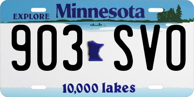 MN license plate 903SVO
