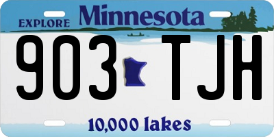 MN license plate 903TJH