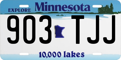 MN license plate 903TJJ