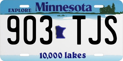 MN license plate 903TJS