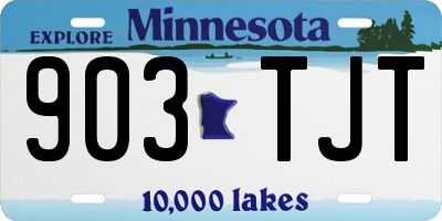 MN license plate 903TJT