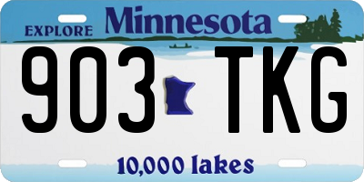 MN license plate 903TKG