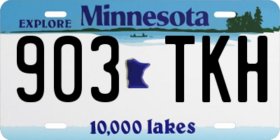 MN license plate 903TKH