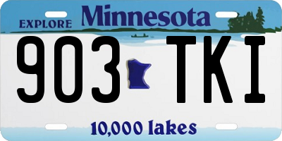 MN license plate 903TKI