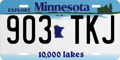 MN license plate 903TKJ