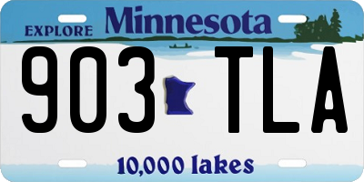 MN license plate 903TLA