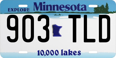 MN license plate 903TLD