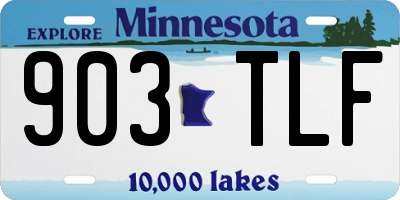 MN license plate 903TLF