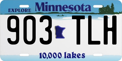 MN license plate 903TLH