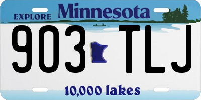 MN license plate 903TLJ