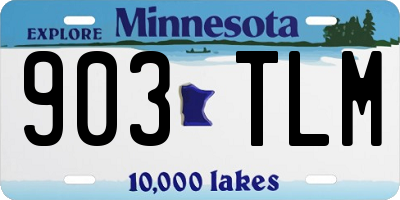 MN license plate 903TLM