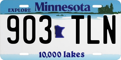 MN license plate 903TLN