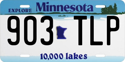 MN license plate 903TLP