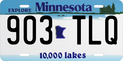 MN license plate 903TLQ