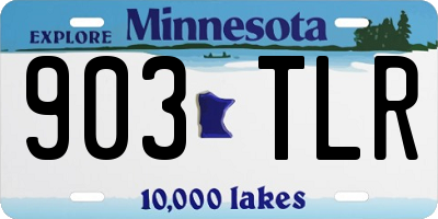 MN license plate 903TLR
