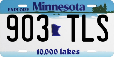 MN license plate 903TLS