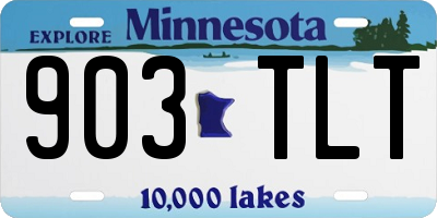MN license plate 903TLT