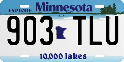 MN license plate 903TLU