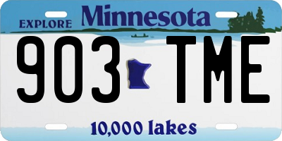 MN license plate 903TME