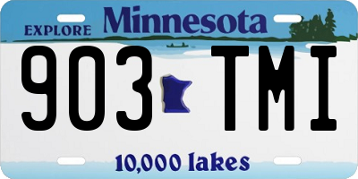 MN license plate 903TMI