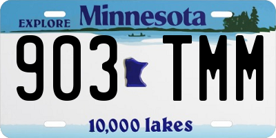MN license plate 903TMM