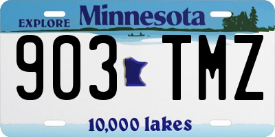 MN license plate 903TMZ