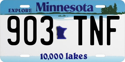 MN license plate 903TNF