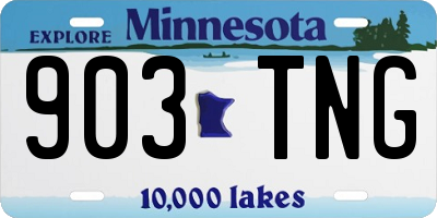 MN license plate 903TNG