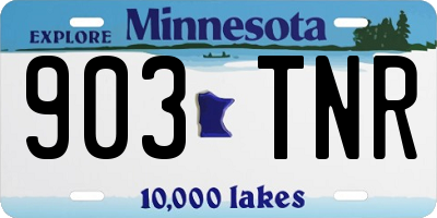 MN license plate 903TNR