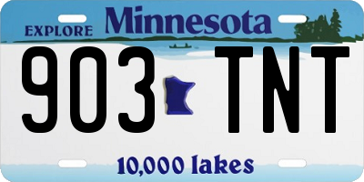 MN license plate 903TNT