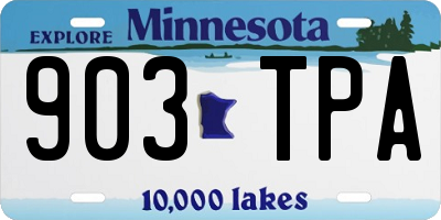 MN license plate 903TPA