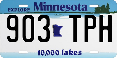 MN license plate 903TPH