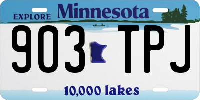 MN license plate 903TPJ